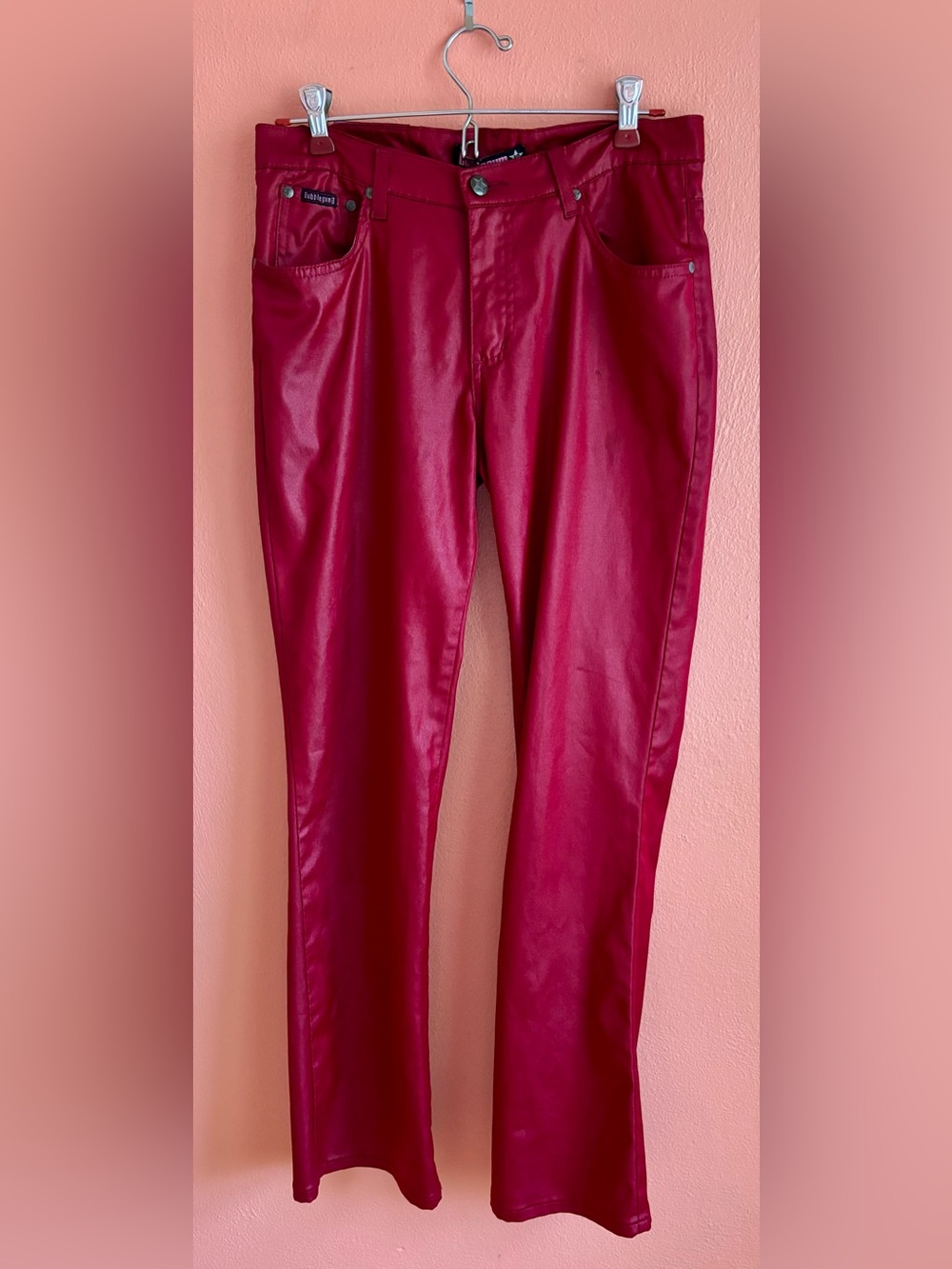 Vintage Faux Leather Bubblegum Pants